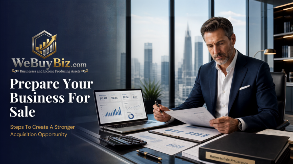 prepare a business for sale